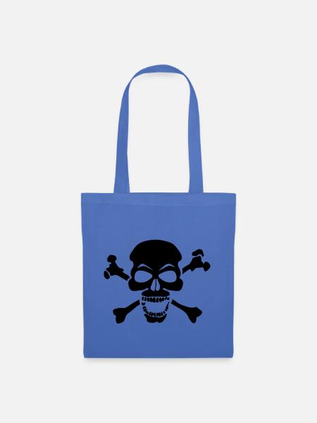 Piratenkopf des Todes 3 - Stoffbeutel - Hellblau