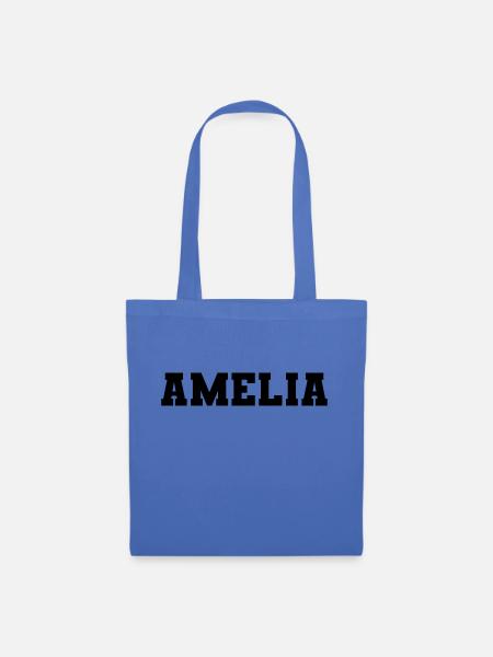 Name - Amelia - Stoffbeutel - Hellblau