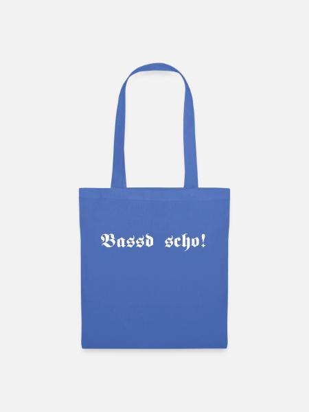 Bassd scho, 1fb - Stoffbeutel - Hellblau