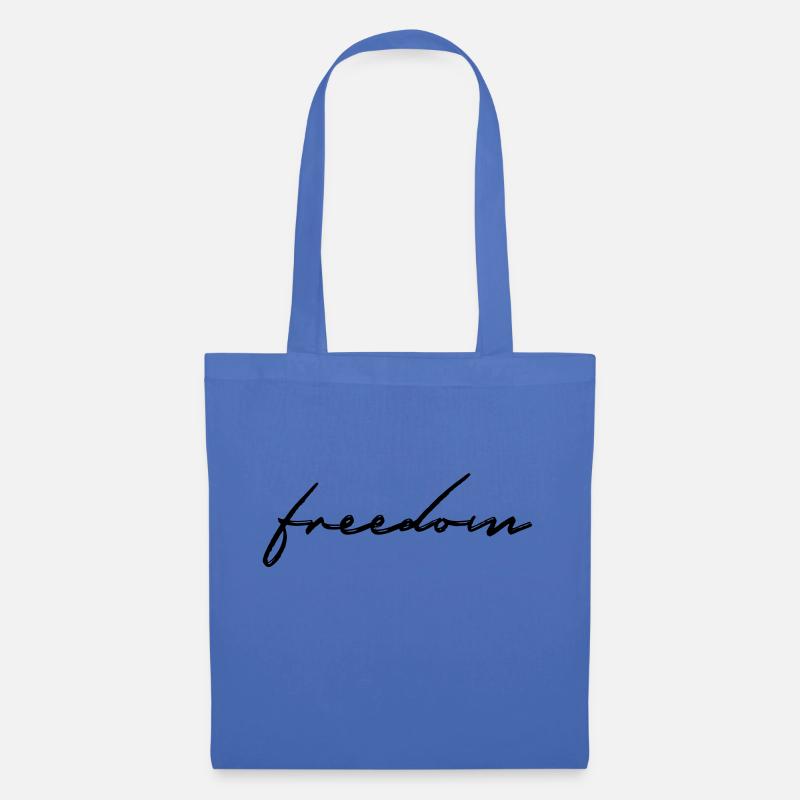 Freedom ! Spruch Geschenk Freiheit - Stoffbeutel - Hellblau