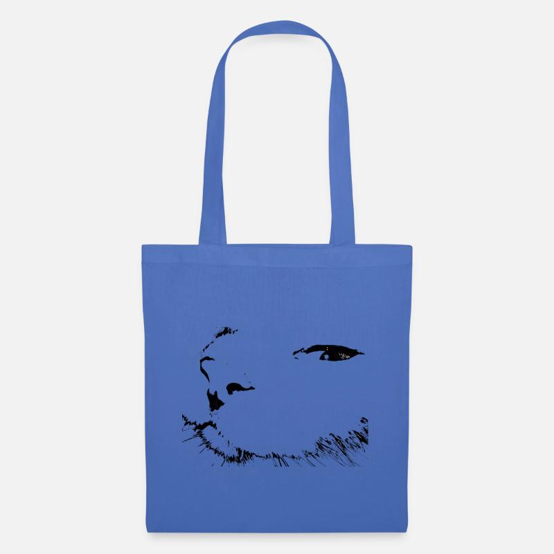 Katze - Stoffbeutel - Hellblau