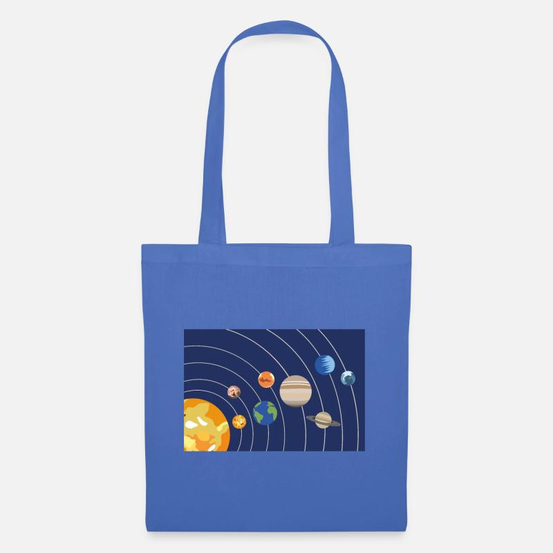Solar system sun planets orbits - Tote Bag - light blue