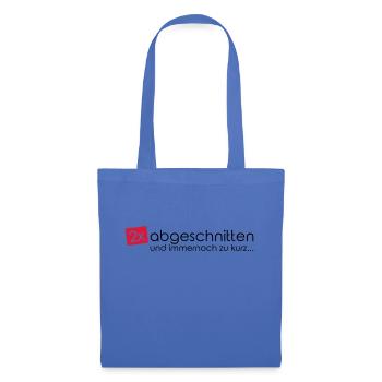 2x abgeschnitten... - Stoffbeutel - Hellblau - Vorne