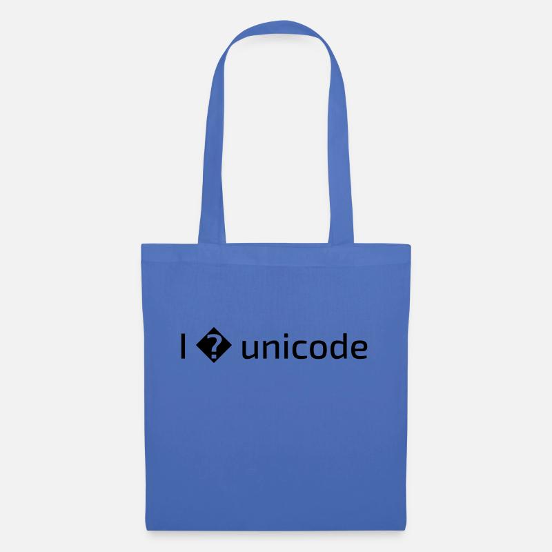 I love unicode - Tote Bag - light blue