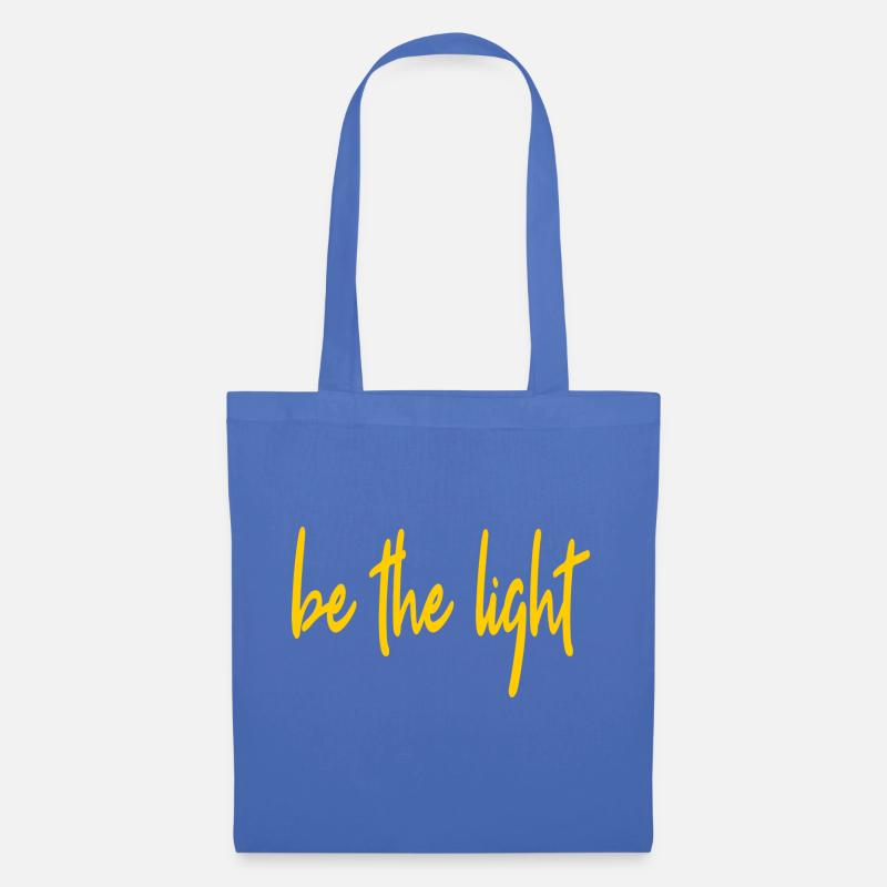 be the light - Stoffbeutel - Hellblau