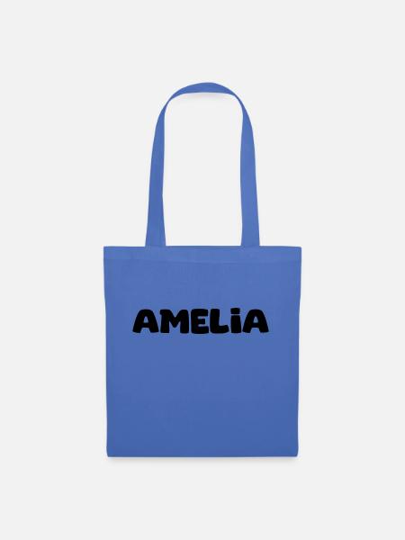 Name - Amelia - Stoffbeutel - Hellblau