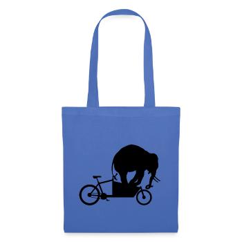Roue d'éléphant - Sac en tissu - bleu pâle - Devant