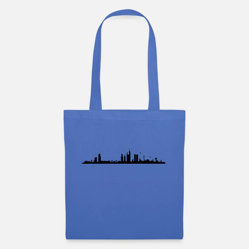 Skyline - Frankfurt - Stoffbeutel - Hellblau