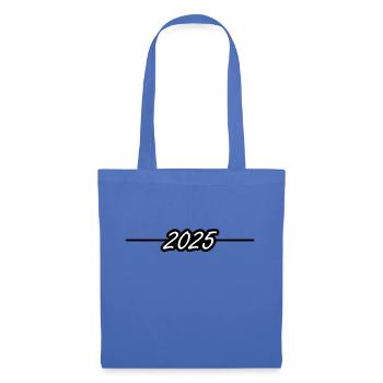 Année 2025 - Sac en tissu - bleu pâle - Devant