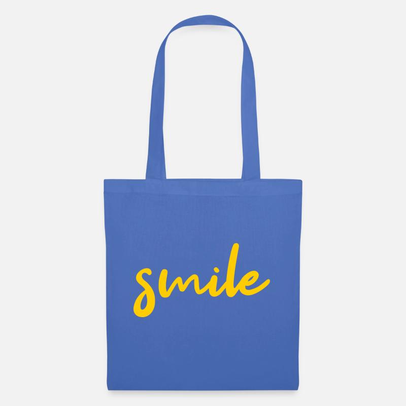 smile - Stoffbeutel - Hellblau