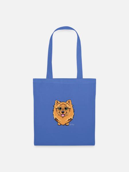 Kleinspitz Fluffy VI - Stoffbeutel - Hellblau