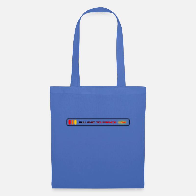 Bullshit Tolerance: Extremely Low! - Tote Bag - light blue