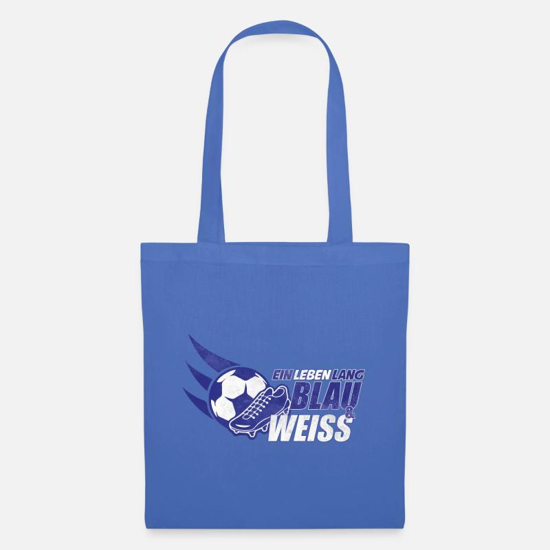 Blau & Weiss ein Leben Lang Geschenkidee - Stoffbeutel - Hellblau