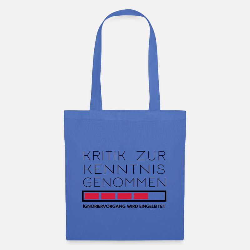 Nicht kritikfähig - Stoffbeutel - Hellblau