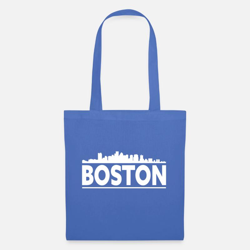 Boston Skyline - Stoffbeutel - Hellblau