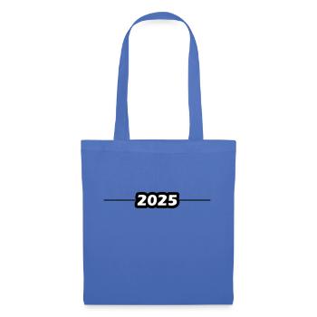 Année 2025 - Sac en tissu - bleu pâle - Devant
