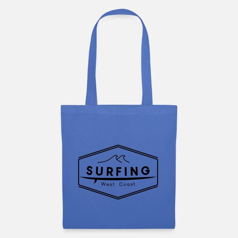 Surfing West Coast Logo - Stoffbeutel - Hellblau