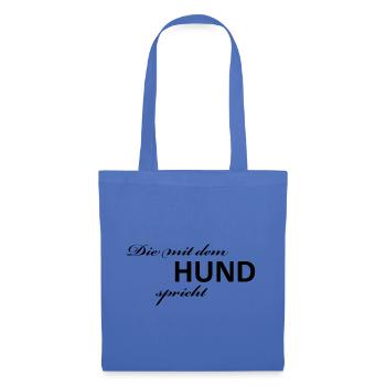 Die mit dem Hund spricht - Stoffbeutel - Hellblau - Vorne