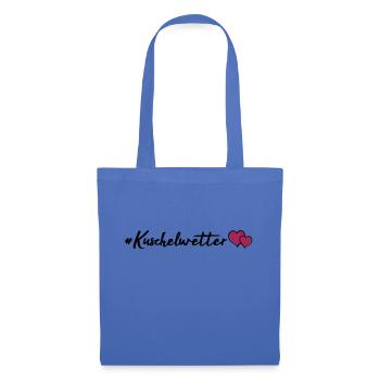 kuschelwetter herzen - Stoffbeutel - Hellblau - Vorne