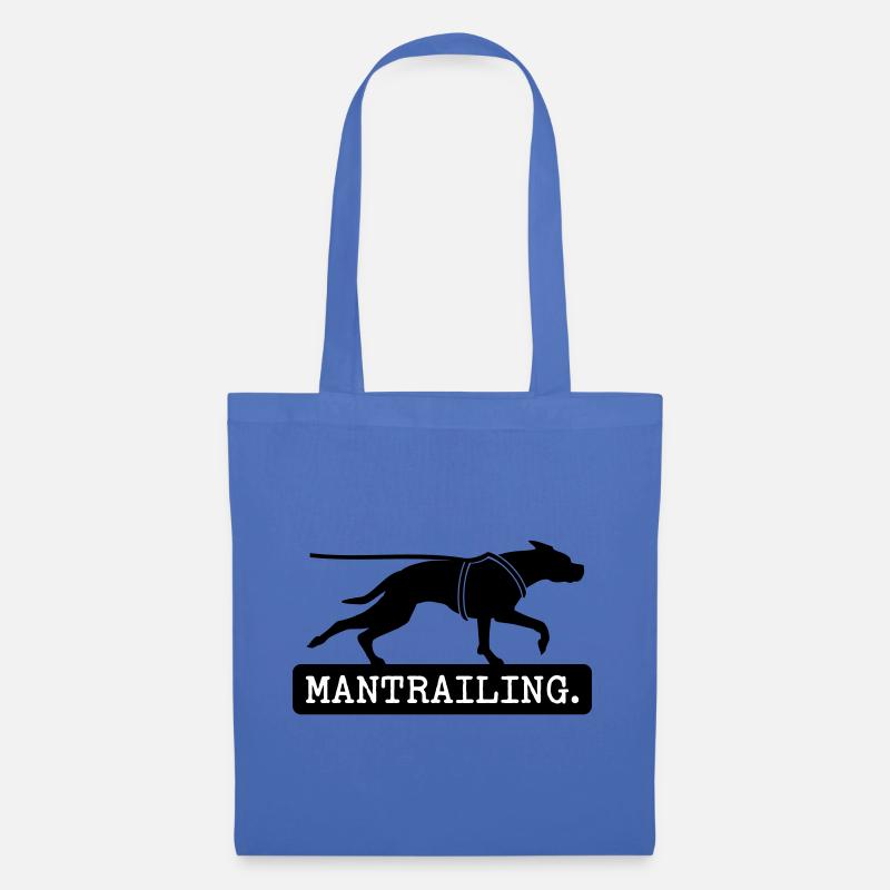 Bouclier mantrailing Typo - Sac en tissu - bleu pâle