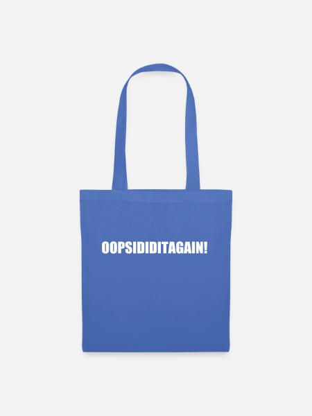 oops i did it again Britney - Stoffbeutel - Hellblau