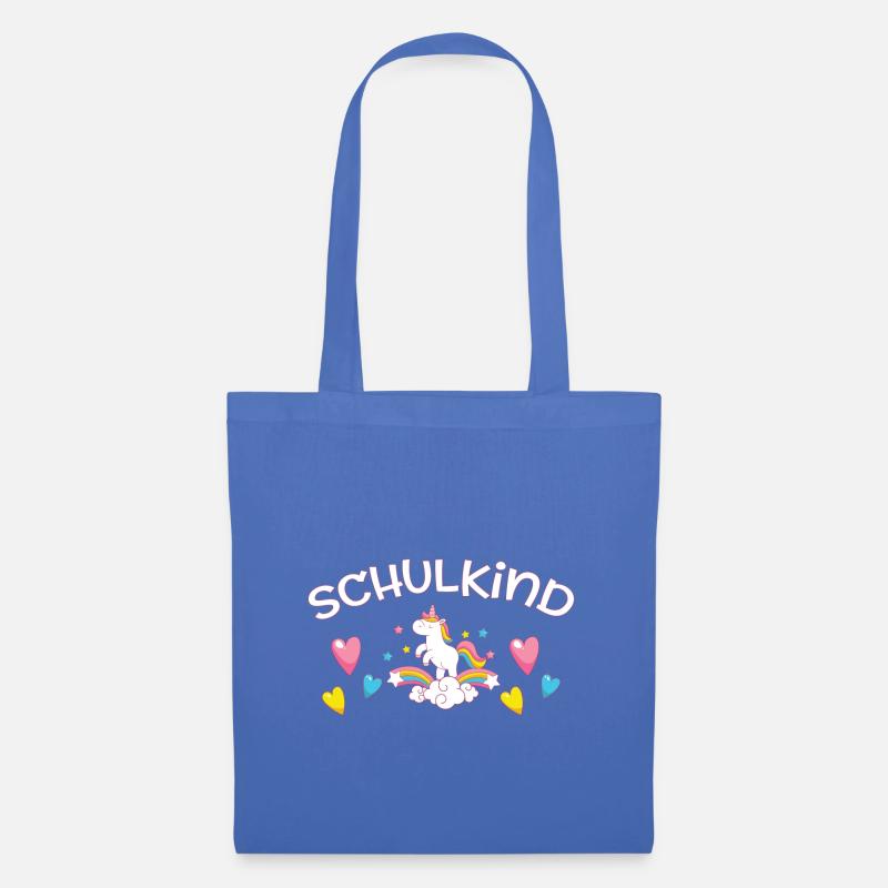 Schulkind - Einhorn - Stoffbeutel - Hellblau