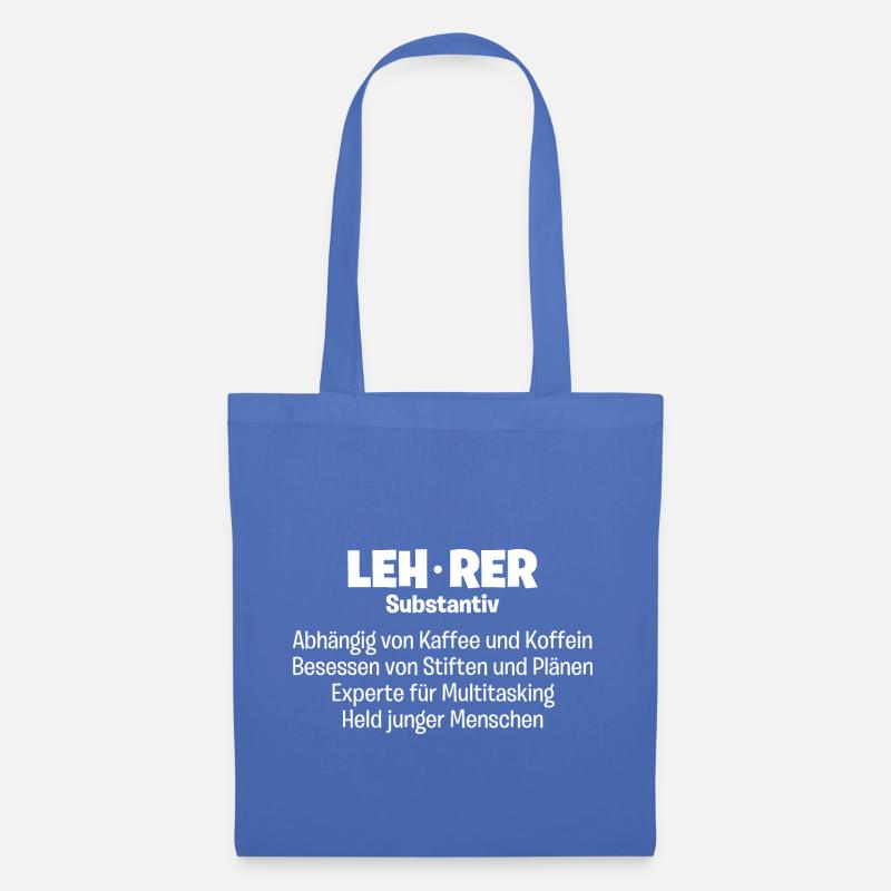 Lehrer Substantiv Experte, Held - Stoffbeutel - Hellblau