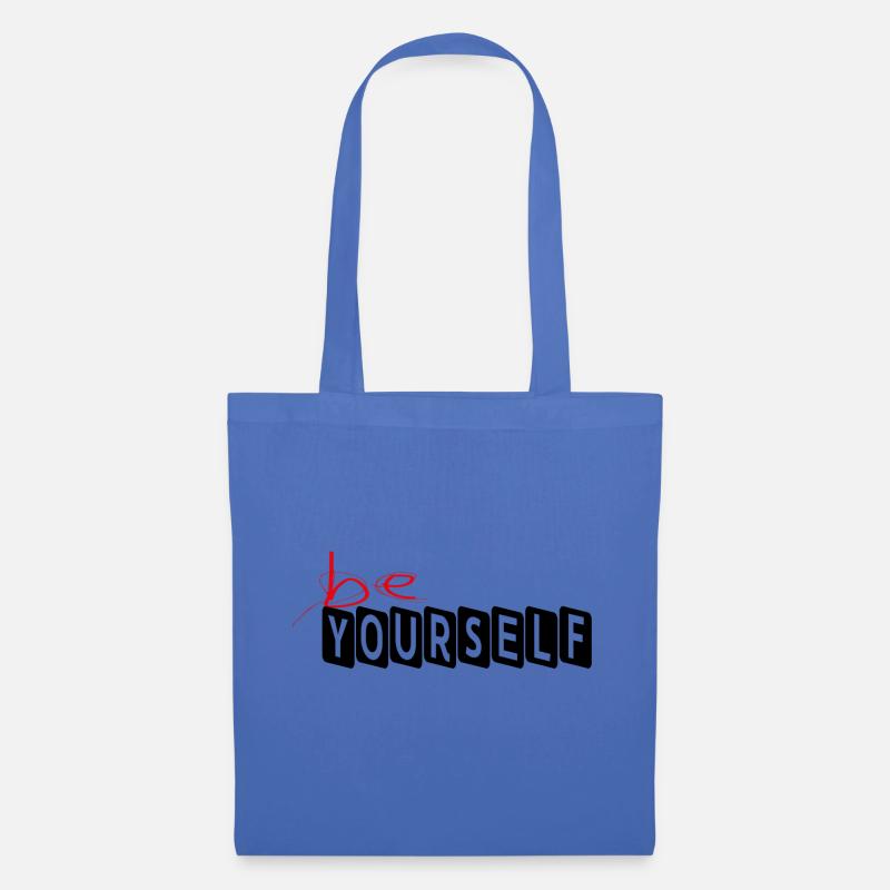 BE YOURSELF - Stoffbeutel - Hellblau