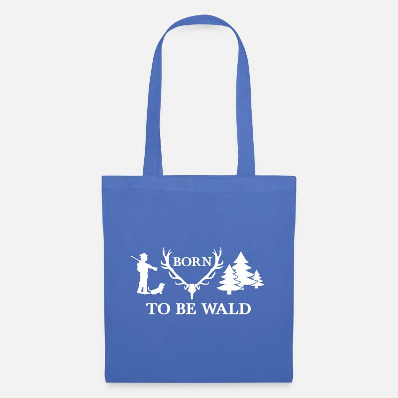 Born To Be Wald Jäger Arbeitsshirt Freizeitshirt - Stoffbeutel - Hellblau