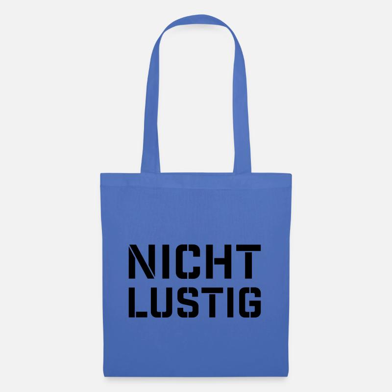Nicht lustig - Stoffbeutel - Hellblau
