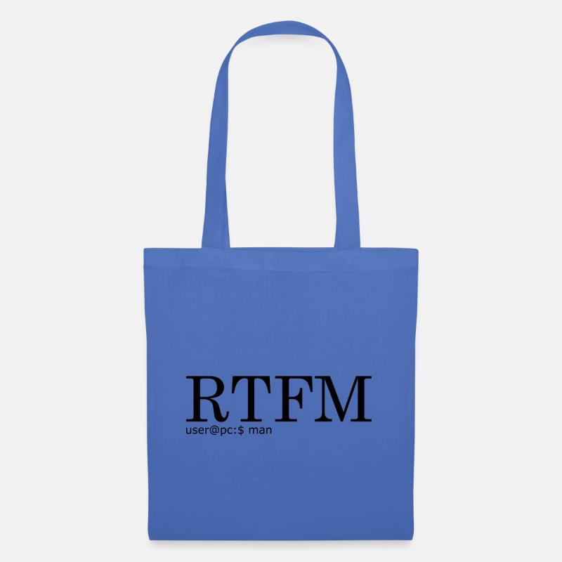 RTFM - Stoffbeutel - Hellblau