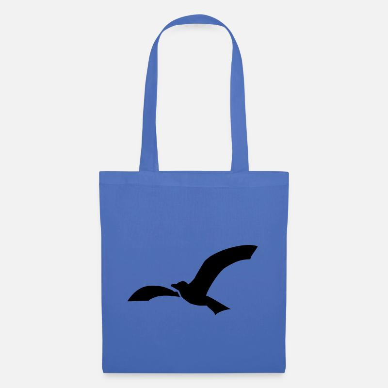 Möwe einfache silhouette - Stoffbeutel - Hellblau