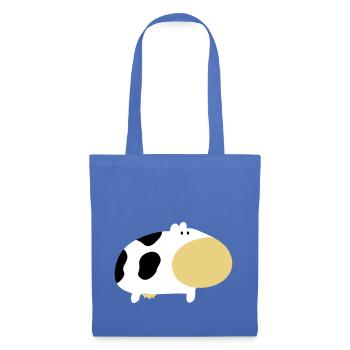 Vache - Sac en tissu - bleu pâle - Devant