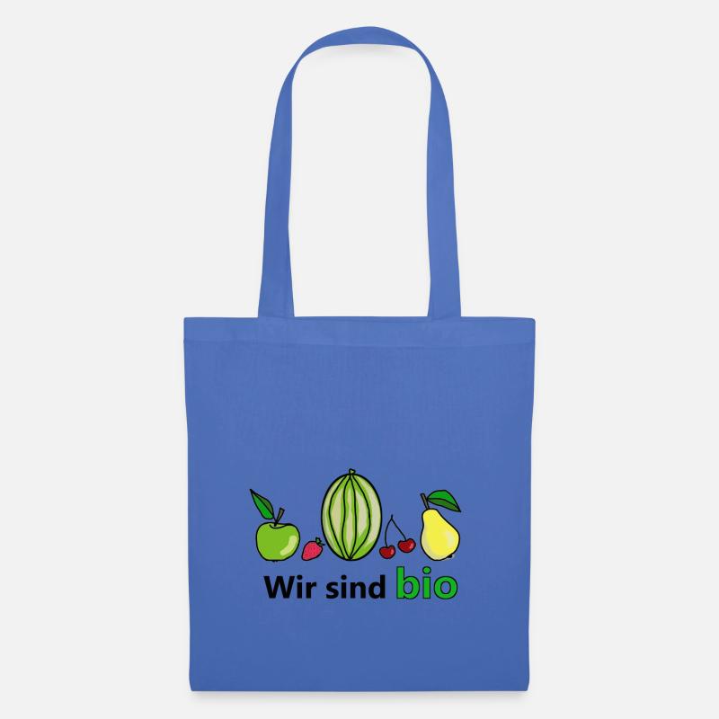 Bio-Obst - Stoffbeutel - Hellblau
