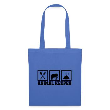 Retro Graphic Animal Keeper Zoo Keeper Animal Love - Stoffbeutel - Hellblau - Vorne
