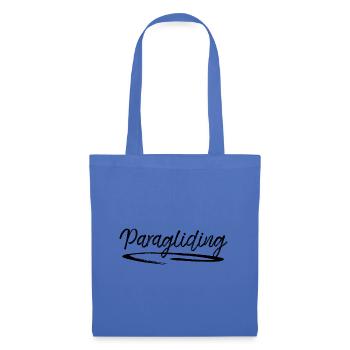Retro Graphic Paragliding Paraglider Parachute Sky - Stoffbeutel - Hellblau - Vorne