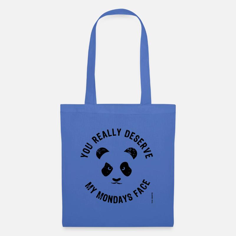 Visage du lundi - Sac en tissu - bleu pâle