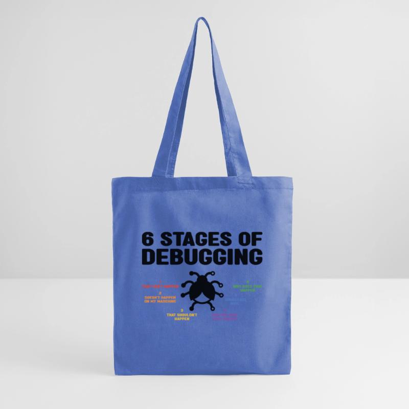 6 Stages Of Debugging Coder Programmer Software De Stoffbeutel