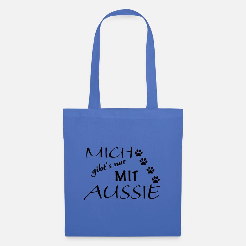 Mich gibts nur mit Aussie - Stoffbeutel - Hellblau