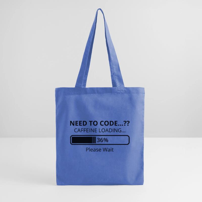 Need To Code Caffeine Loading Please Wait Develope Stoffbeutel