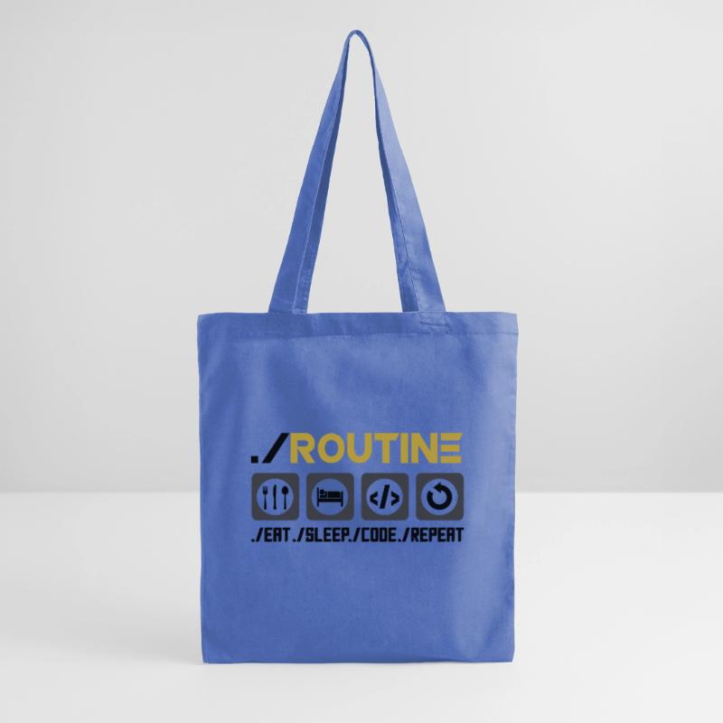 Routine Eat Sleep Code Repeat Software Developer C Stoffbeutel