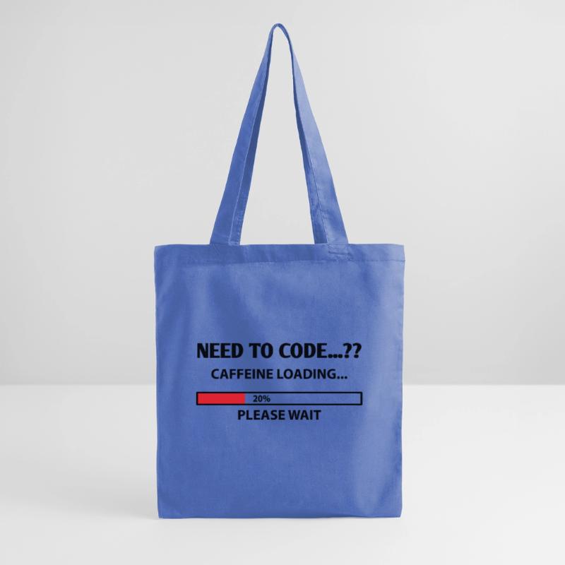 Need To Code Caffeine Loading Please Wait Develope Stoffbeutel