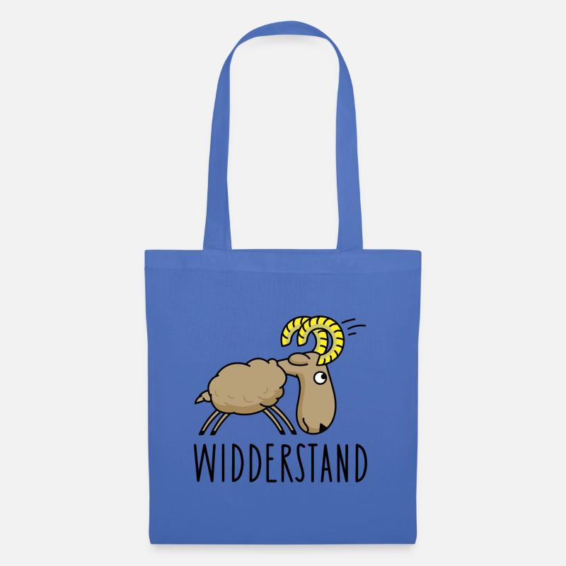 Widder Widerstand Rebell - Stoffbeutel - Hellblau