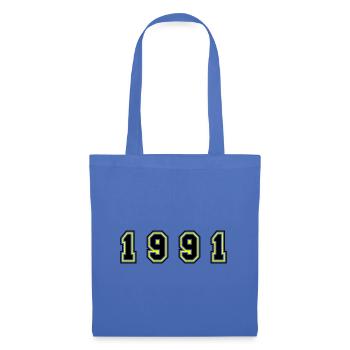 Numéro de l’année 1991 - Sac en tissu - bleu pâle - Devant