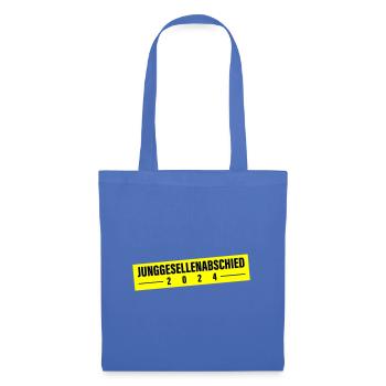 Enterrement de vie de garçon 2024 - Sac en tissu - bleu pâle - Devant