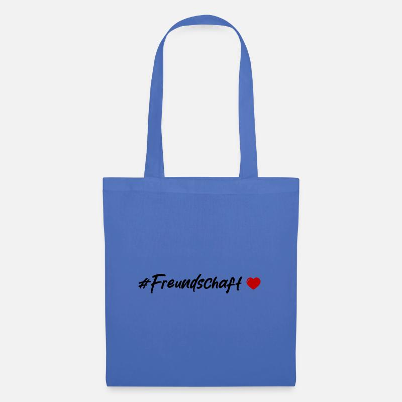 Freundschaft Herz - Stoffbeutel - Hellblau