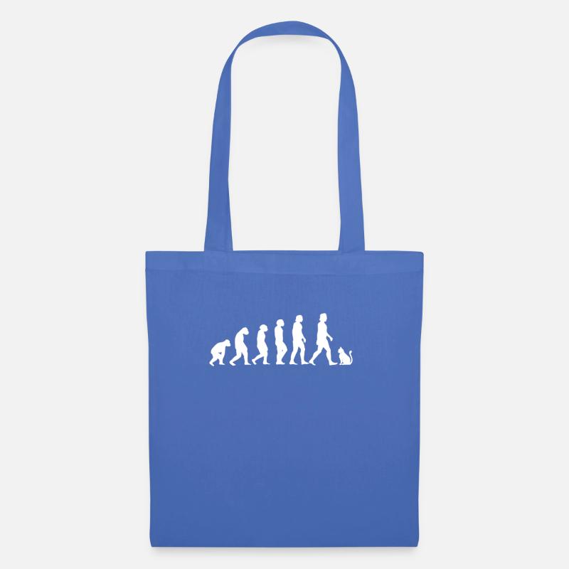 Katzen Evolution - Stoffbeutel - Hellblau