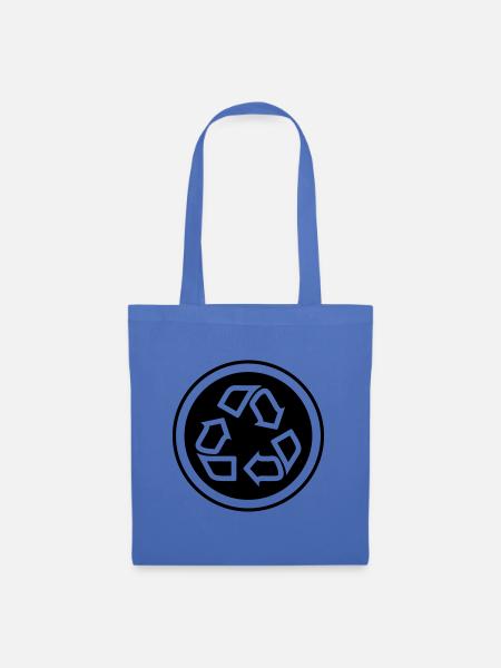 Recycling Symbol - Stoffbeutel - Hellblau