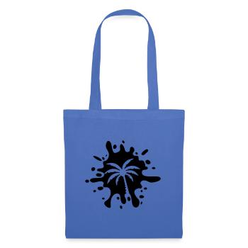 Taches de symboles de palmiers - Sac en tissu - bleu pâle - Devant