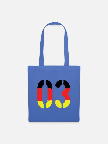 3 Zahl symbol Germany - Stoffbeutel - Hellblau